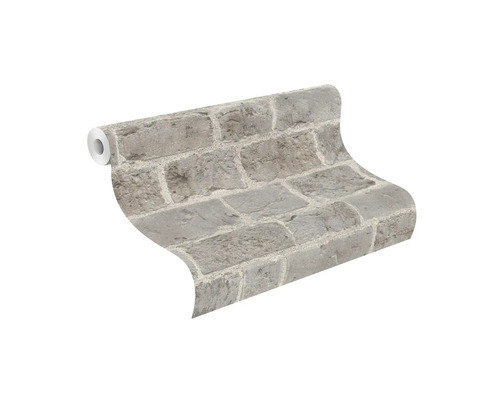 Tapetenrolle mit Steinmauer Design