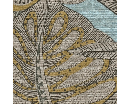 Detailansicht einer Tapete mit Blattmuster