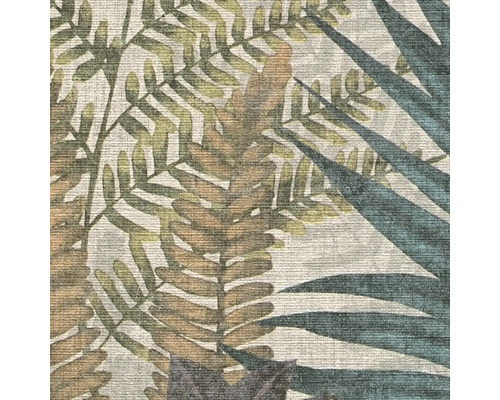 Detailaufnahme einer Tapete mit Pflanzenmuster