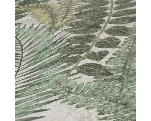 Nahaufnahme einer Tapete mit Blättermuster