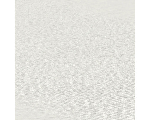 Nahaufnahme einer weißen Textiltapete mit feiner Struktur