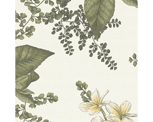 Tapete mit Blättern und Blütenmuster
