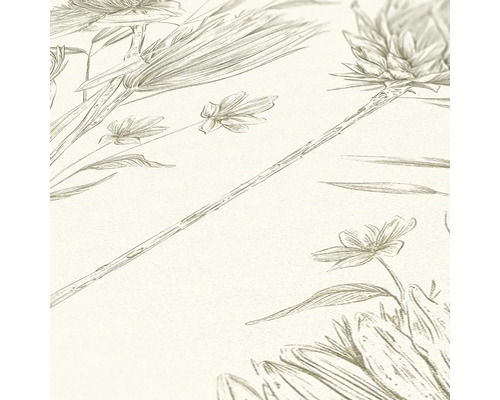 Nahaufnahme einer Tapete mit Blumenmuster