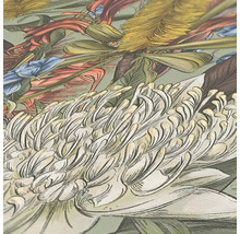 Detailansicht einer Tapete mit floralem Muster