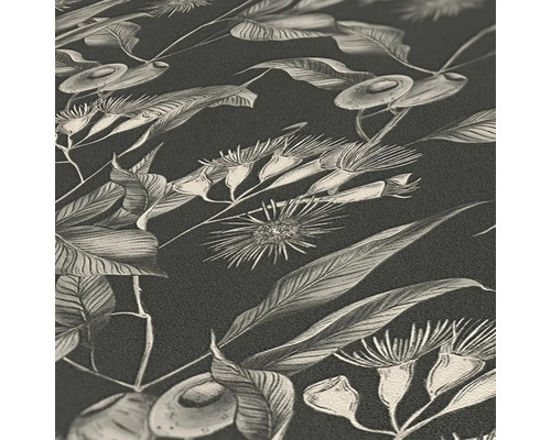 Nahaufnahme einer Tapete mit floralem Muster