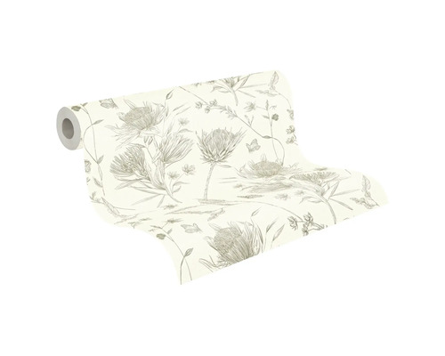 Tapetenrolle mit floralem Muster