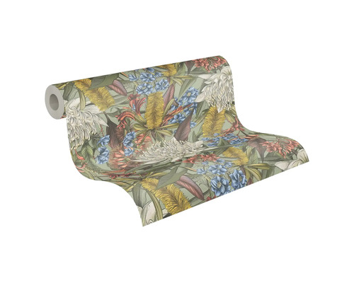 Tapetenrolle mit Blumenmuster