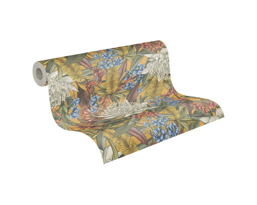 Tapetenrolle mit floralem Muster