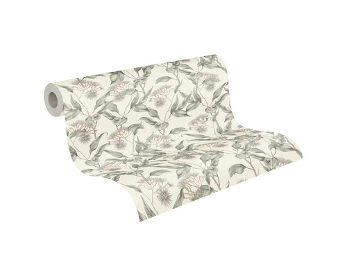 Tapetenrolle mit floralem Muster