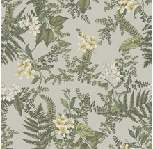 Tapete mit Blumen- und Pflanzenmuster