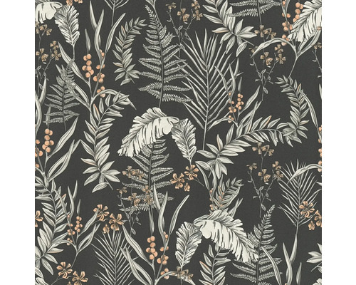 Tapete mit Blatt- und Pflanzenmuster