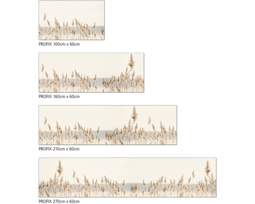 Dekorativer Wandbildaufkleber mit Schilfgras in verschiedenen Größen