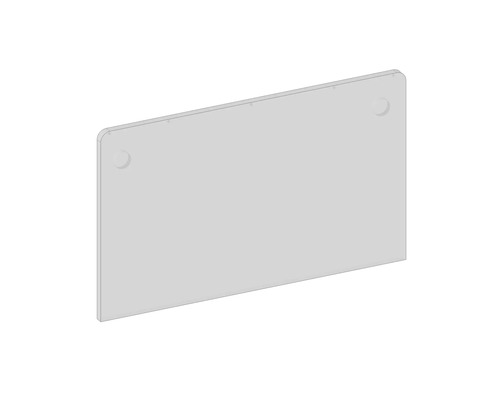 Rechteckige Bauplatte mit Befestigungslöchern