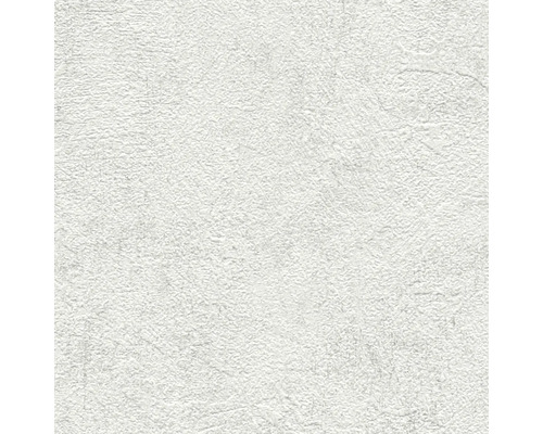 Weiße Rauhfasertapete mit strukturierter Oberfläche.