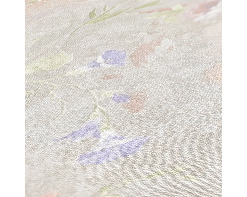 Nahaufnahme einer Tapete mit Blumenmuster