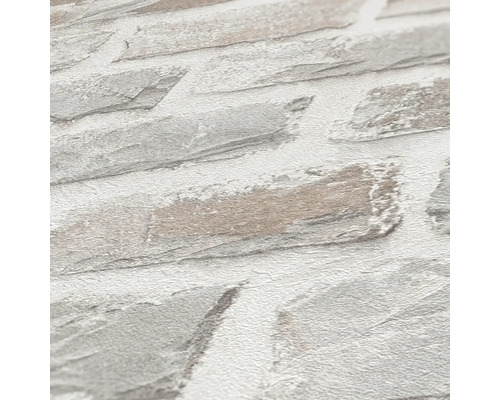 Nahaufnahme einer Tapete mit Steinmuster