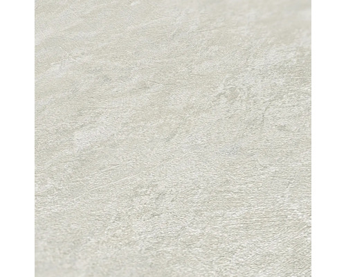 Nahaufnahme einer hellen Vinyltapete mit Steinoptik.