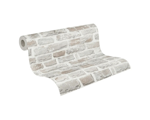 Tapetenrolle mit Steinmuster für die Wandgestaltung