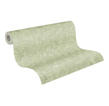 Vliestapete 38639-2 Natural Living Uni Putz grün