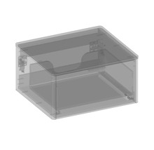 Waschtischunterschrank mit 1 Schublade Devo Lotos BxHxT 60 x 31 cm x 53 cm Frontfarbe perfect touch stahlgrau