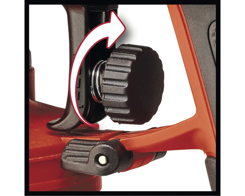 Drehknopf zur Einstellung an einem Nivelliergerät mit Pfeilmarkierung