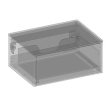 Waschtischunterschrank mit 1 Schublade Devo Lotos BxHxT 70 x 31 cm x 53 cm Frontfarbe structure avola cremeweiß