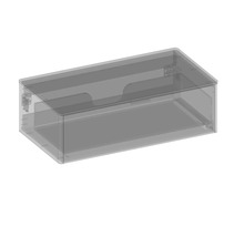 Transparente Aufbewahrungsbox mit Deckel