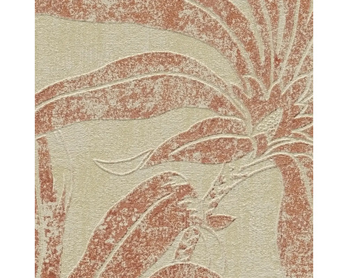 Nahaufnahme einer gemusterten Tapete mit Pflanzenmotiven