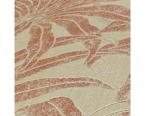 Nahaufnahme einer Tapete mit floralem Muster