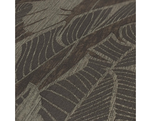 Nahaufnahme einer Tapete mit Federdesign