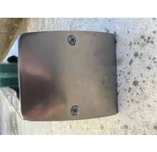 Endabdeckung für Pertura Pontos Glasgeländer silber 3x95x105.5 mm