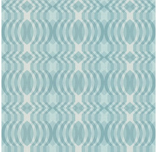 Vliestapete 39534-2 Retro Chicmuster blau