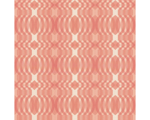 Textiltapete mit Kreisen und Rautenmuster