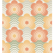Vliestapete 39539-4 Retro Chic Blumen orange