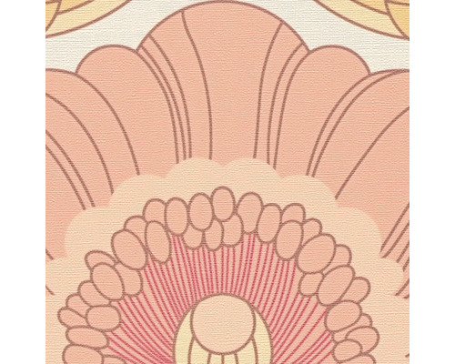 Detailansicht einer Tapete mit Blumenmuster