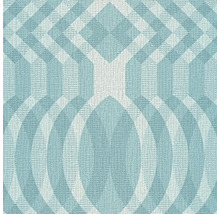 Vliestapete 39534-2 Retro Chicmuster blau