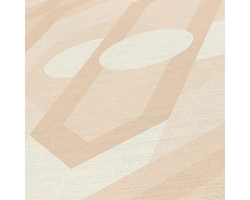 Nahaufnahme einer strukturierten Tapete mit geometrischen Formen