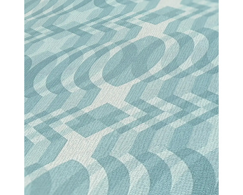 Nahaufnahme einer Vinyltapete mit grafischem Muster