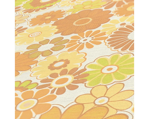 Tapete mit großem Blumenmuster