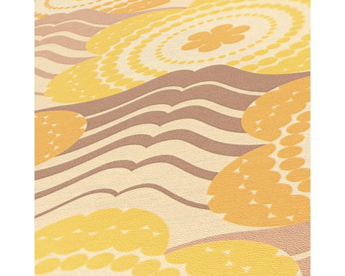 Tapete mit Kreisen und Wellenmuster