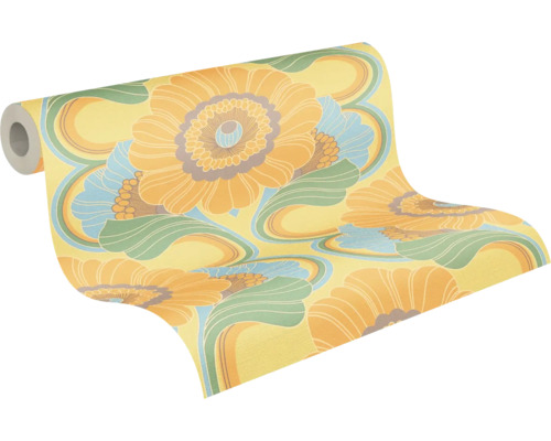 Tapetenrolle mit Blumenmuster