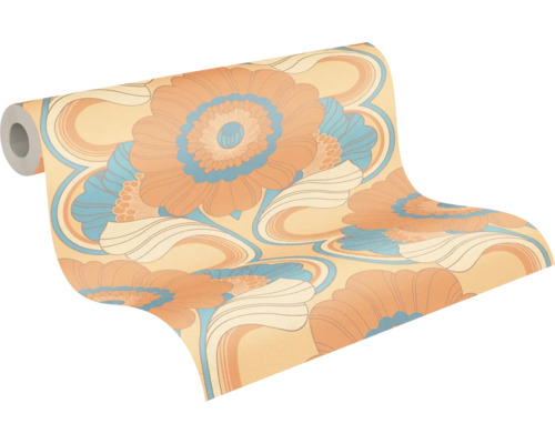 Tapetenrolle mit Blumenmuster