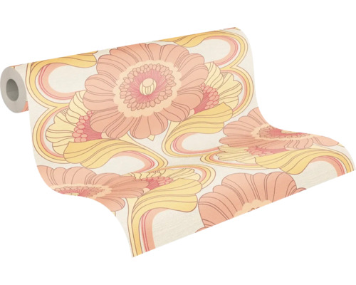 Tapetenrolle mit Blumenmuster