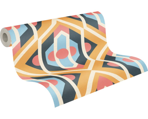 Tapetenrolle mit geometrischem Muster