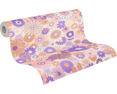 Tapetenrolle mit Blumenmuster