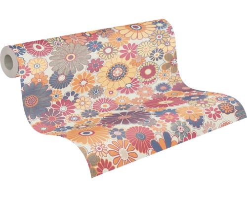 Tapetenrolle mit Blumenmuster