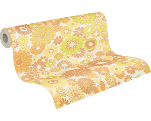 Tapetenrolle mit Blumenmuster