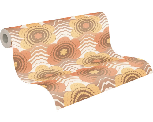 Tapetenrolle mit Blumenmuster