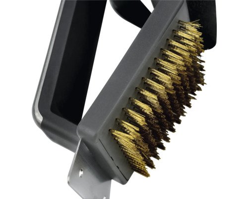 Grillbürste mit Messingborsten und Griff