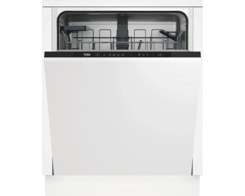 Geöffneter Geschirrspüler von Beko mit Bedienfeld